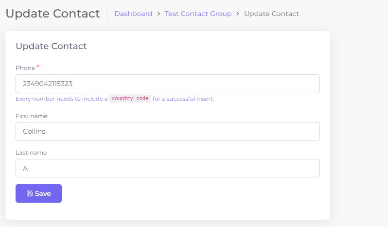 New Contact